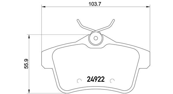 MAGNETI MARELLI Комплект тормозных колодок, дисковый тормоз 363700461114